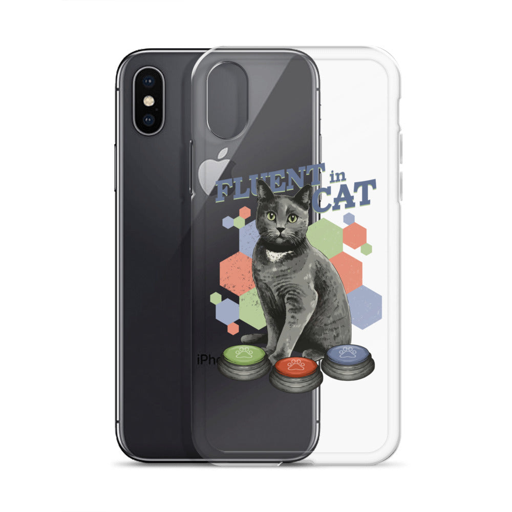 Fluent in Cat Clear Case for iPhone