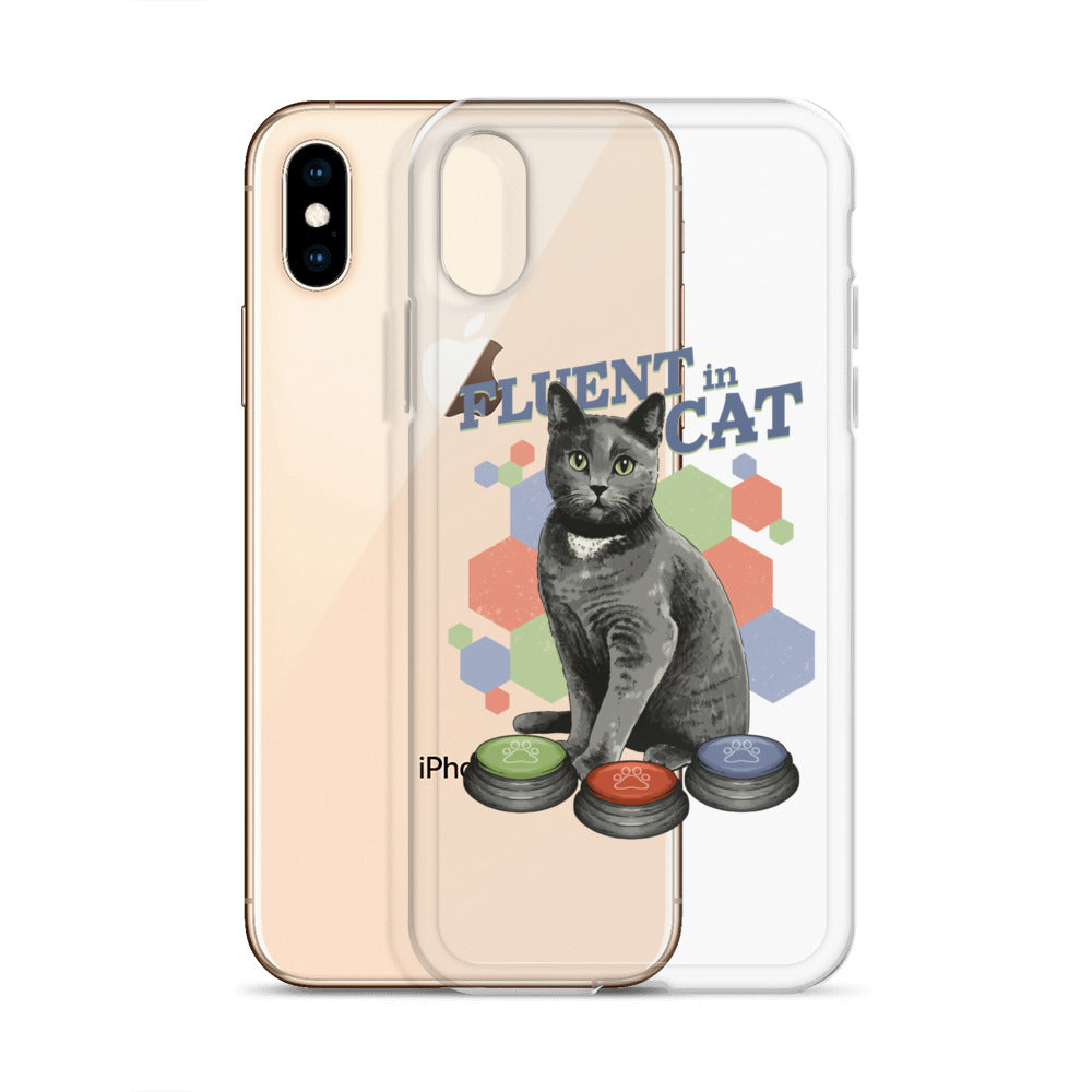 Fluent in Cat Clear Case for iPhone