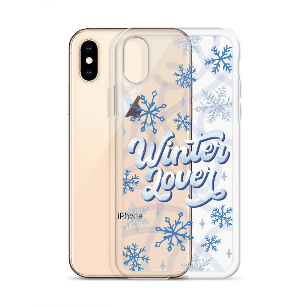 Winter Lover Clear Case for iPhone