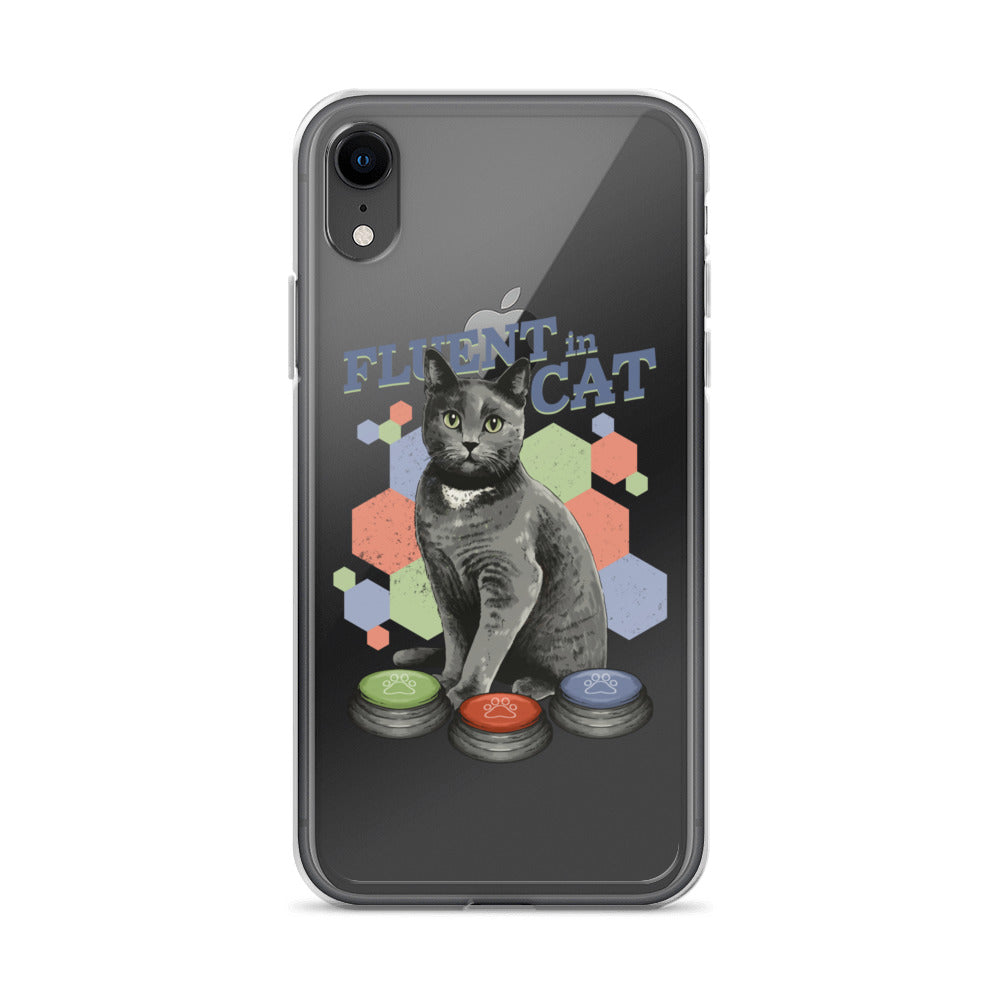 Fluent in Cat Clear Case for iPhone