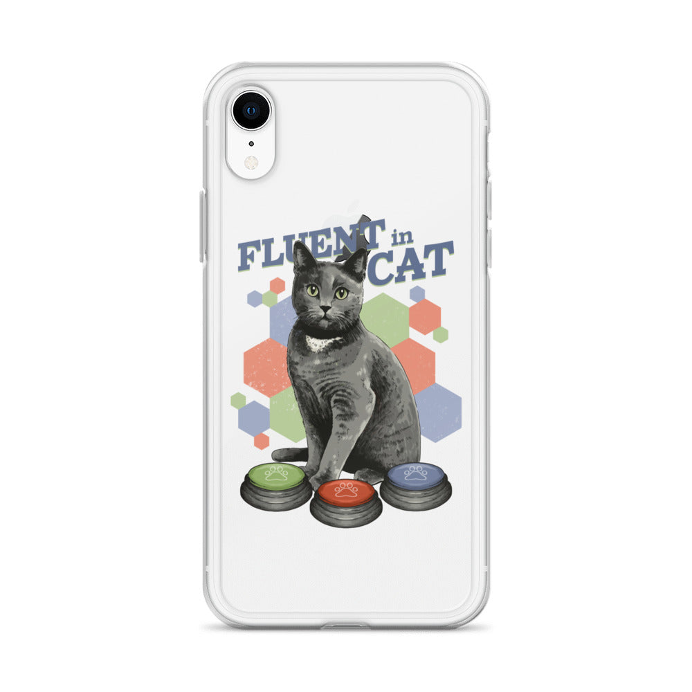 Fluent in Cat Clear Case for iPhone