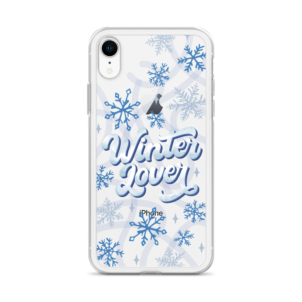 Winter Lover Clear Case for iPhone