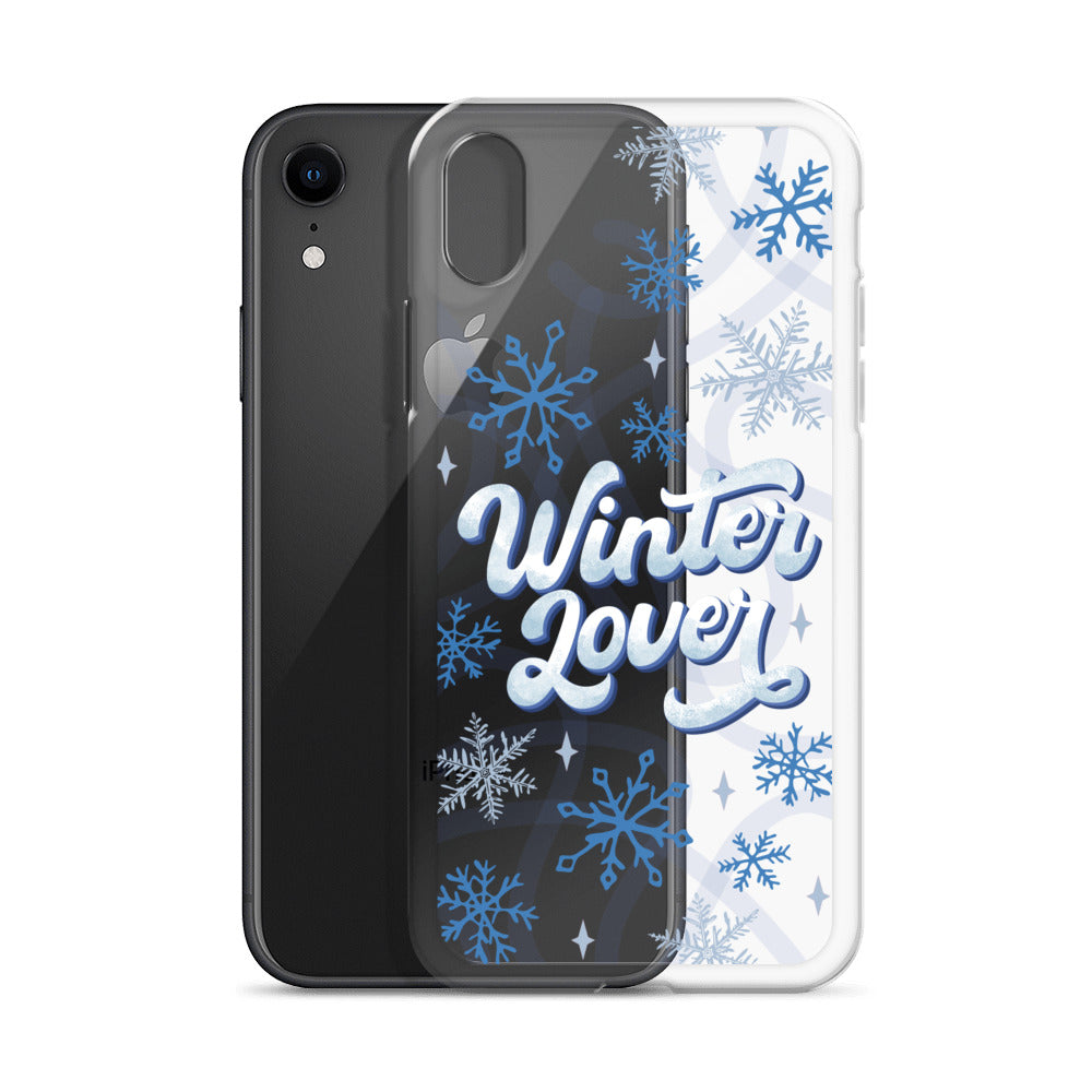 Winter Lover Clear Case for iPhone