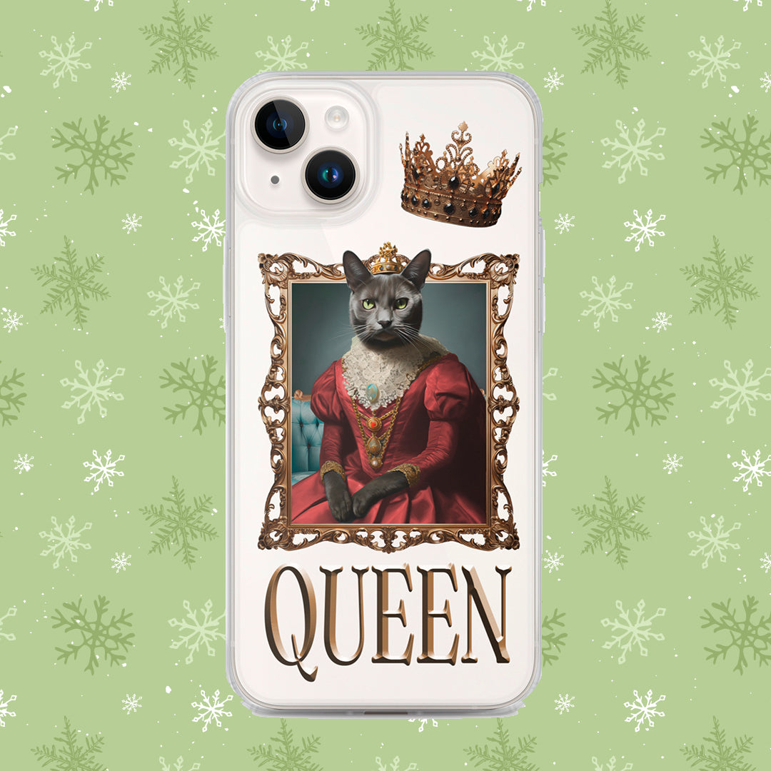 Queen Winter Clear Case for iPhone