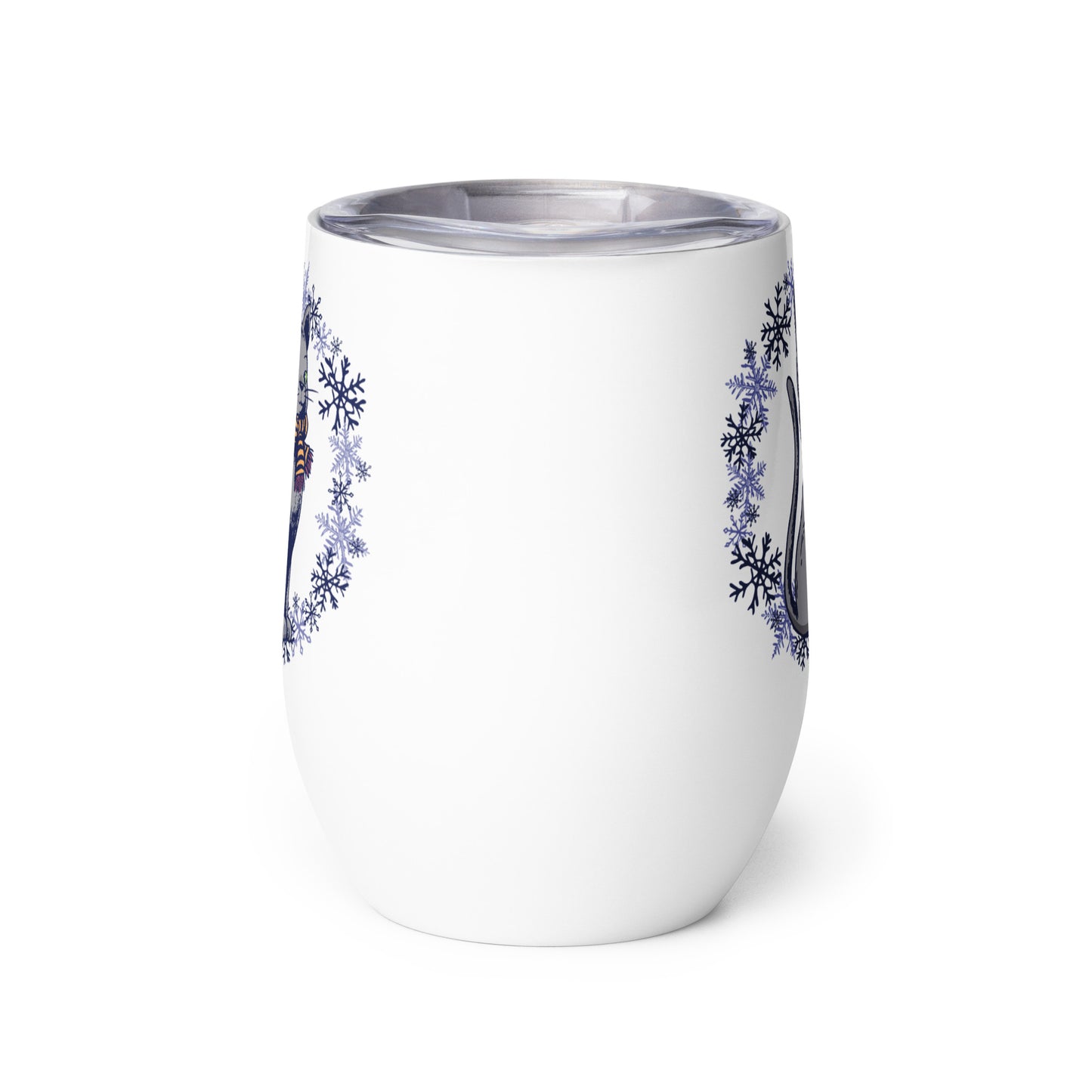 Winter Cartoon Wine Tumbler