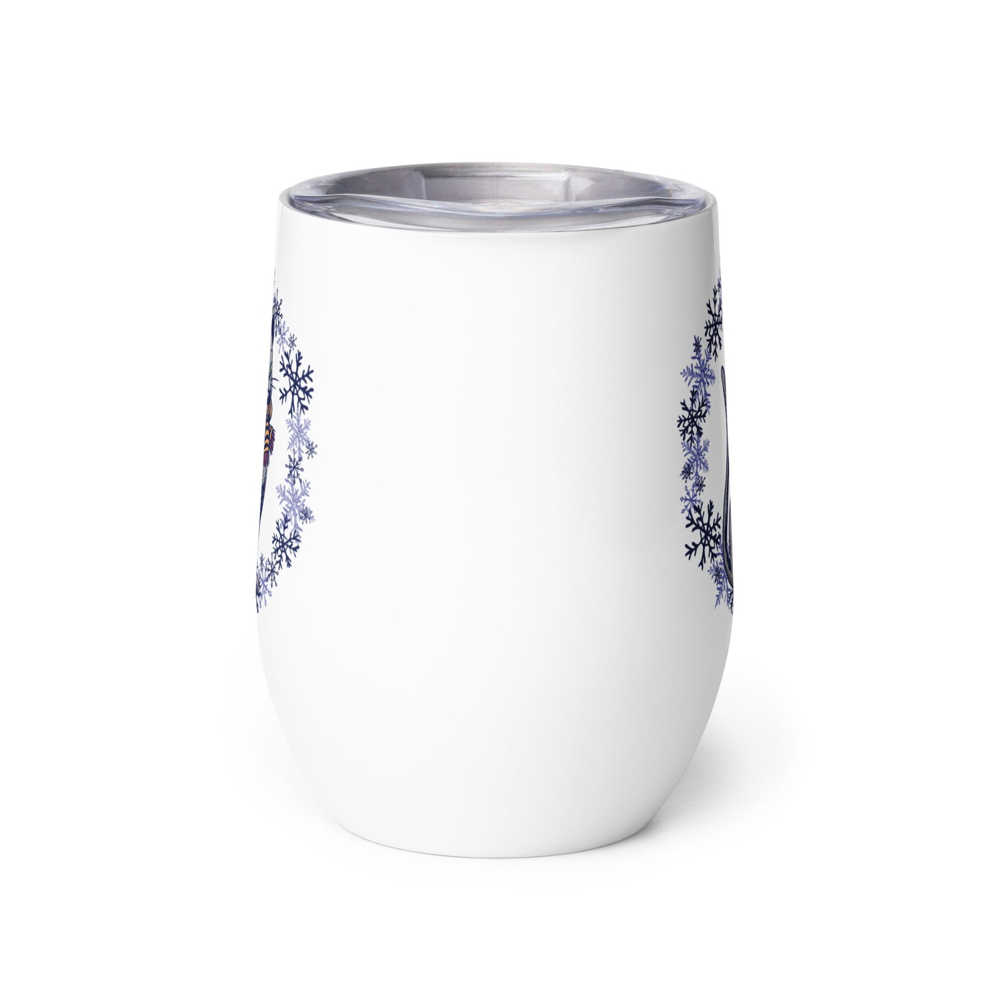 Winter Cartoon Wine Tumbler