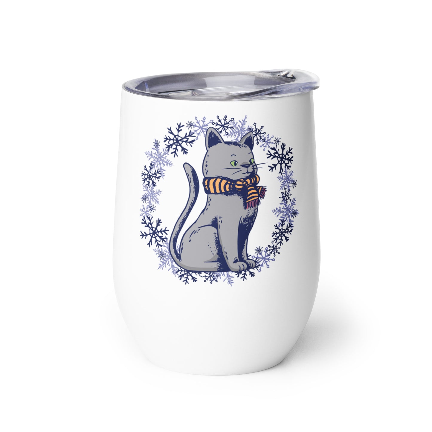 Winter Cartoon Wine Tumbler