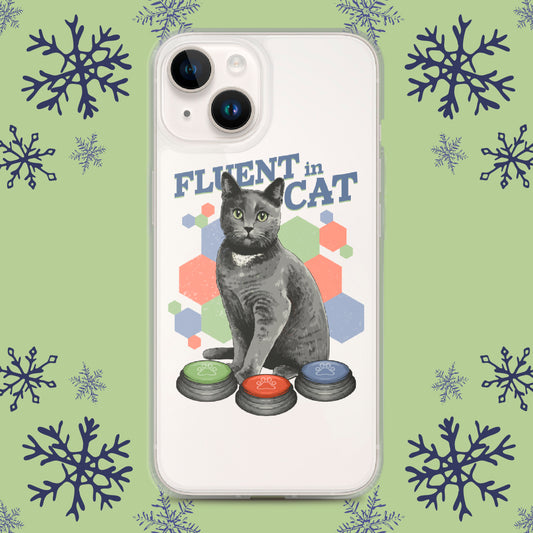 Fluent in Cat Clear Case for iPhone